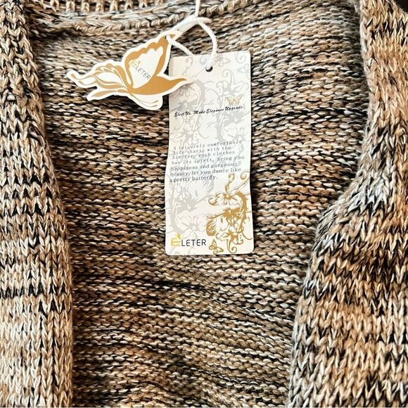 Eleter Costigan Cardigan Sweater Knit Size M - Picture 2 of 6